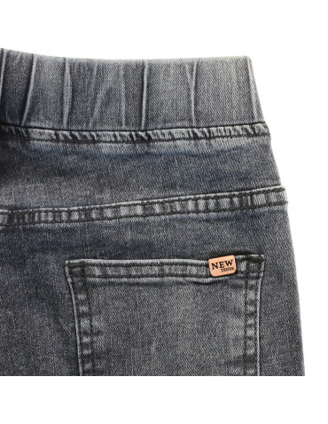 Spodnie - Spodnie jeansy damskie typu skinny elastyczne NIEBIESKI - produkt 4