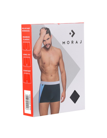 Bokserki dopasowane - Bokserki męskie bawełniane kolorowe SZARY - produkt 2