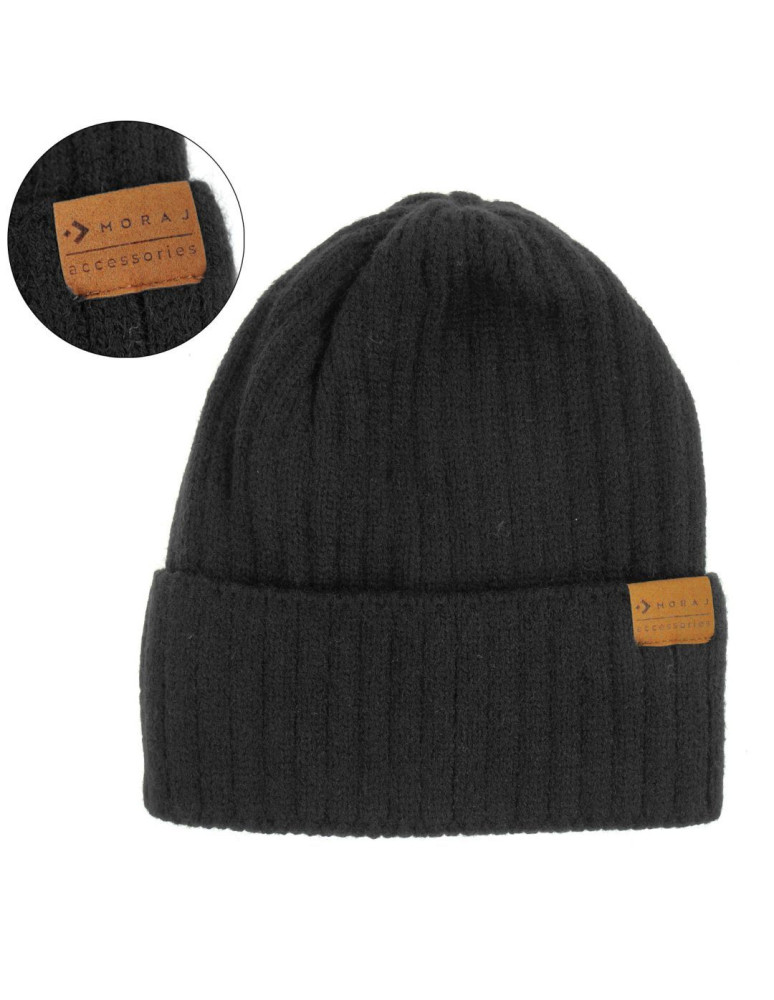 Nowość - Czapka damska beanie czarna CZARNY - produkt moraj.pl 1
