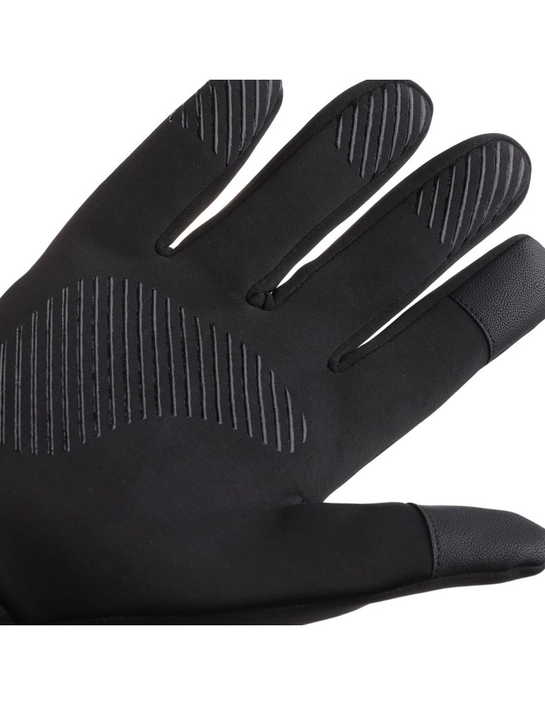 Rękawiczki - Czarne rękawiczki męskie sportowe typu Softshell dotykowe CZARNY - produkt moraj.pl 2