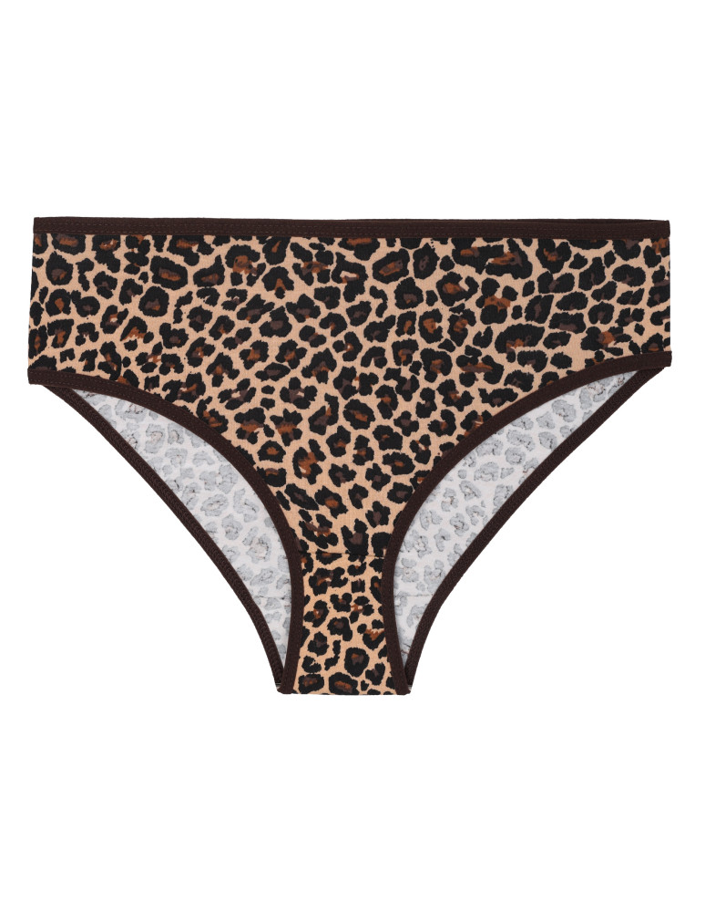 Figi - Majtki damskie figi bikini z motywem panterki 4-pak WIELOKOLOROWY - produkt moraj.pl 3