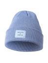 Czapka damska beanie klasyczna z napisem NIEBIESKI