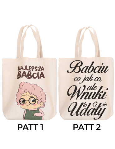 Torby zakupowe - Torba zakupowa pomysł na prezent dla babci WZÓR 2 - produkt 2