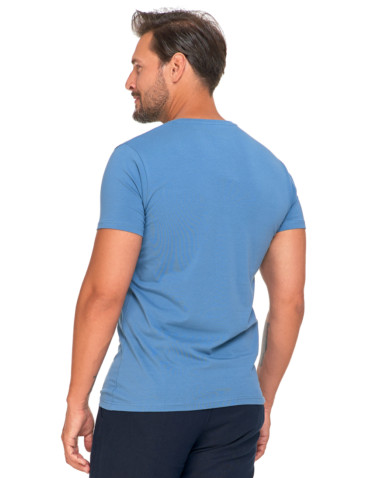 Koszulki, topy, koszule - Koszulka męska T-shirt bawełniana Premium okrągły dekolt JEANS - produkt 2