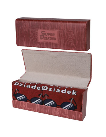 Kategorie produktów - Skarpetki męskie Super Dziadek w opakowaniu prezentowym WZÓR 1 - produkt 2
