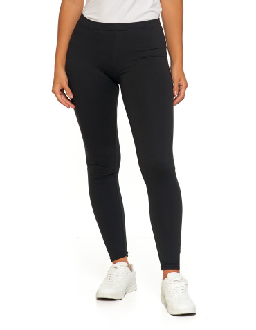 Legginsy - Klasyczne czarne legginsy damskie peach touch CZARNY - produkt 2