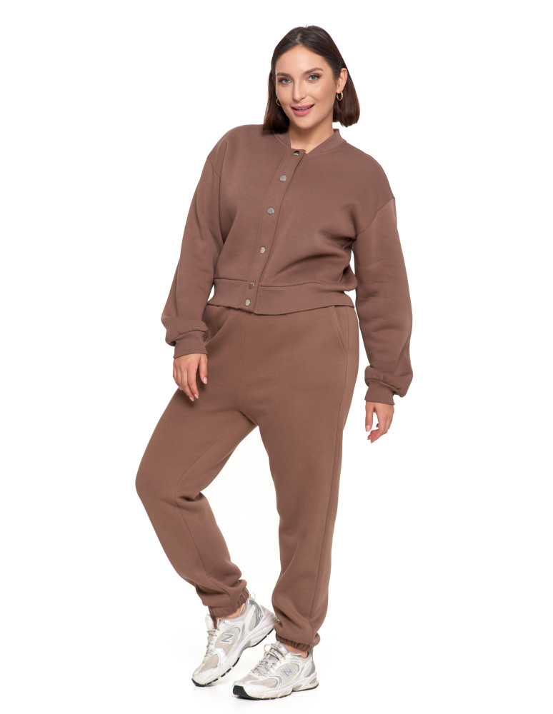 Bluzy - Damska bluza bomberka ocieplana z napami MOKKA - produkt moraj.pl 10