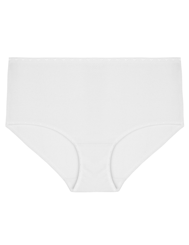 Figi - Damskie figi maxi bikini bawełniane wysoki stan 3-pak WIELOKOLOROWY - produkt moraj.pl 3